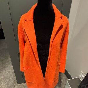J Crew XS Sophie Knit Blazer in Orange